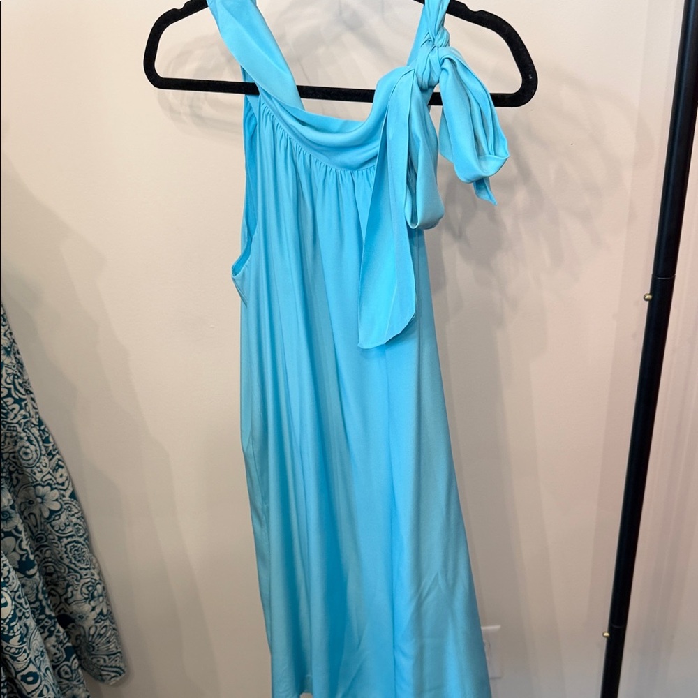 Light Blue Tie Dress